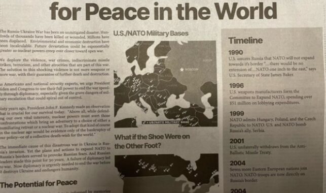 Yhdysvaltain turvallisuusasiantuntijat vaativat asekuljetusten välitöntä keskeyttämistä Ukrainaan 