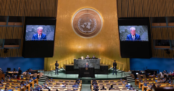 Niinistö korosti YK:ssa monenkeskisen yhteistyön merkitystä